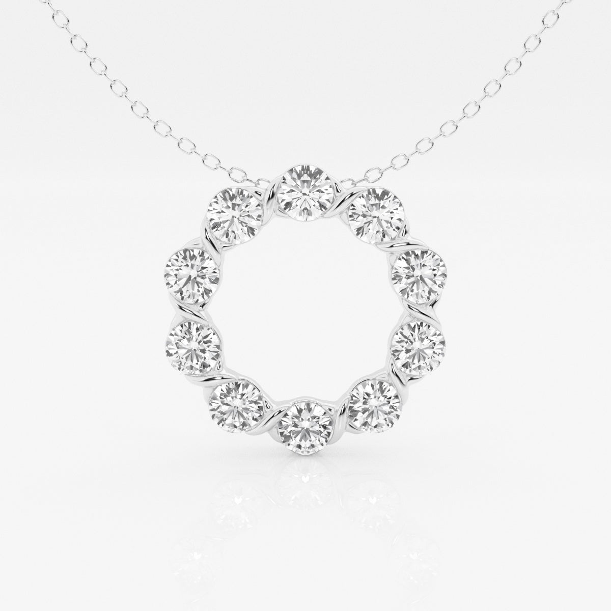 Luna - Modern Circle Pendant Necklaces