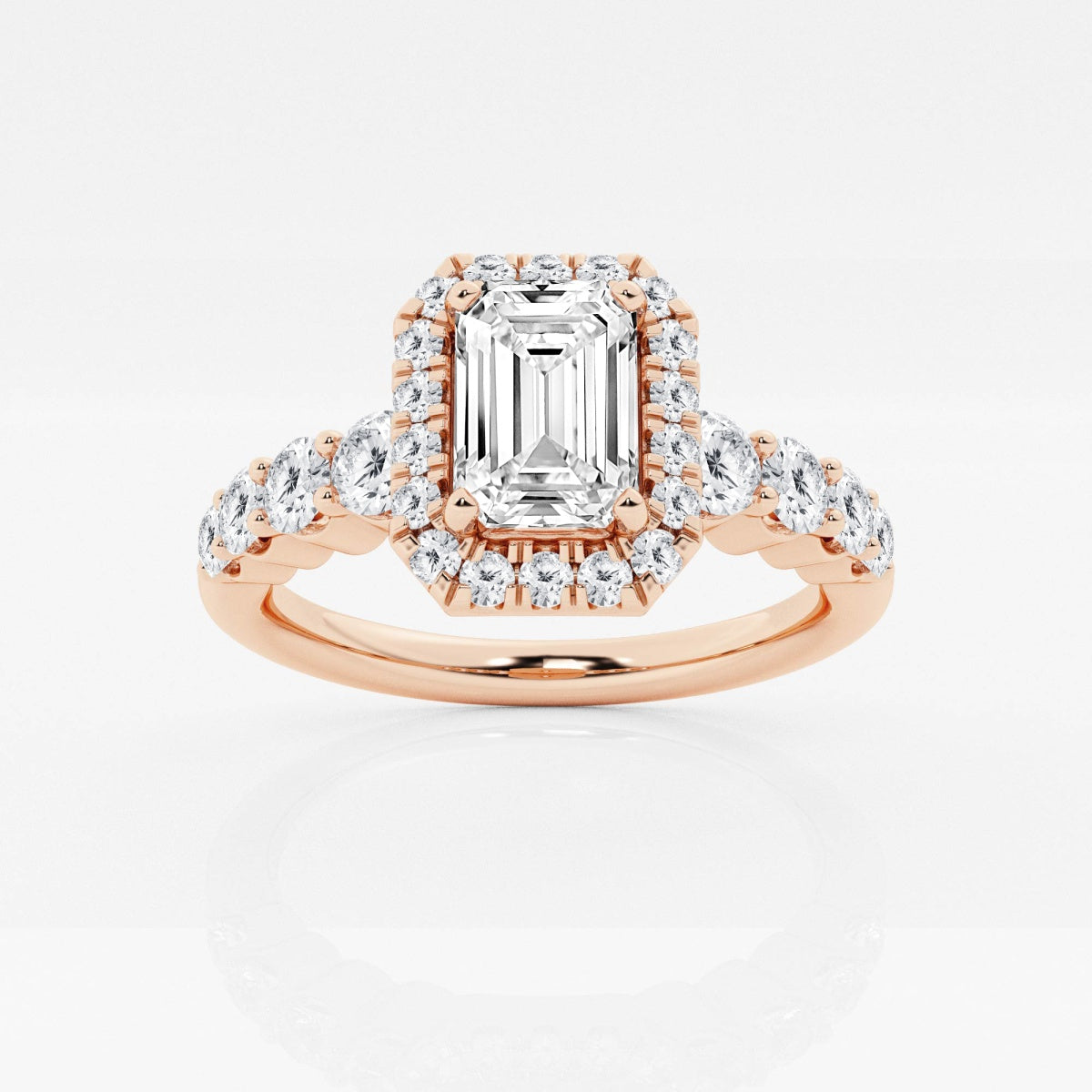 Madeline - Graduated Halo Design Engagement Ring