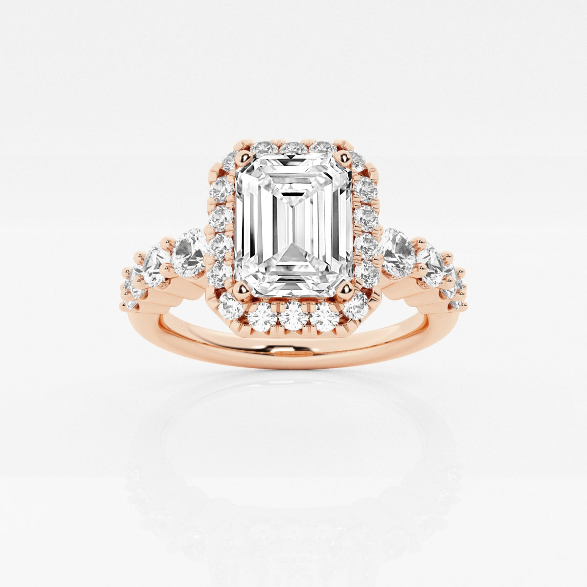 Madeline - Graduated Halo Design Engagement Ring