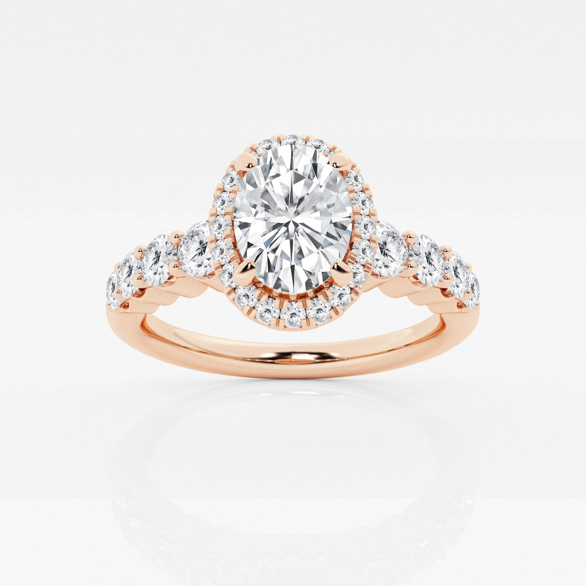 Madeline - Graduated Halo Design Engagement Ring