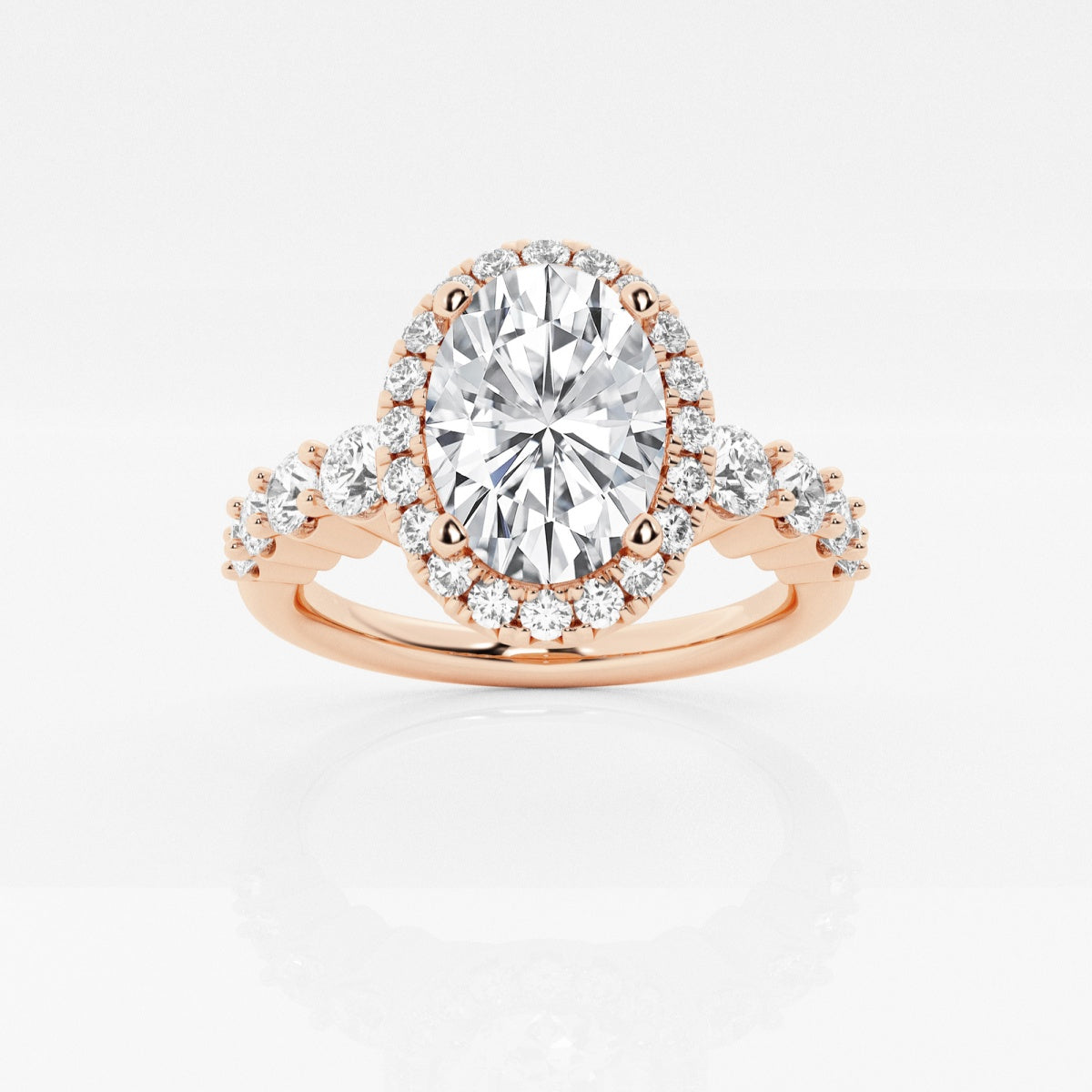 Madeline - Graduated Halo Design Engagement Ring