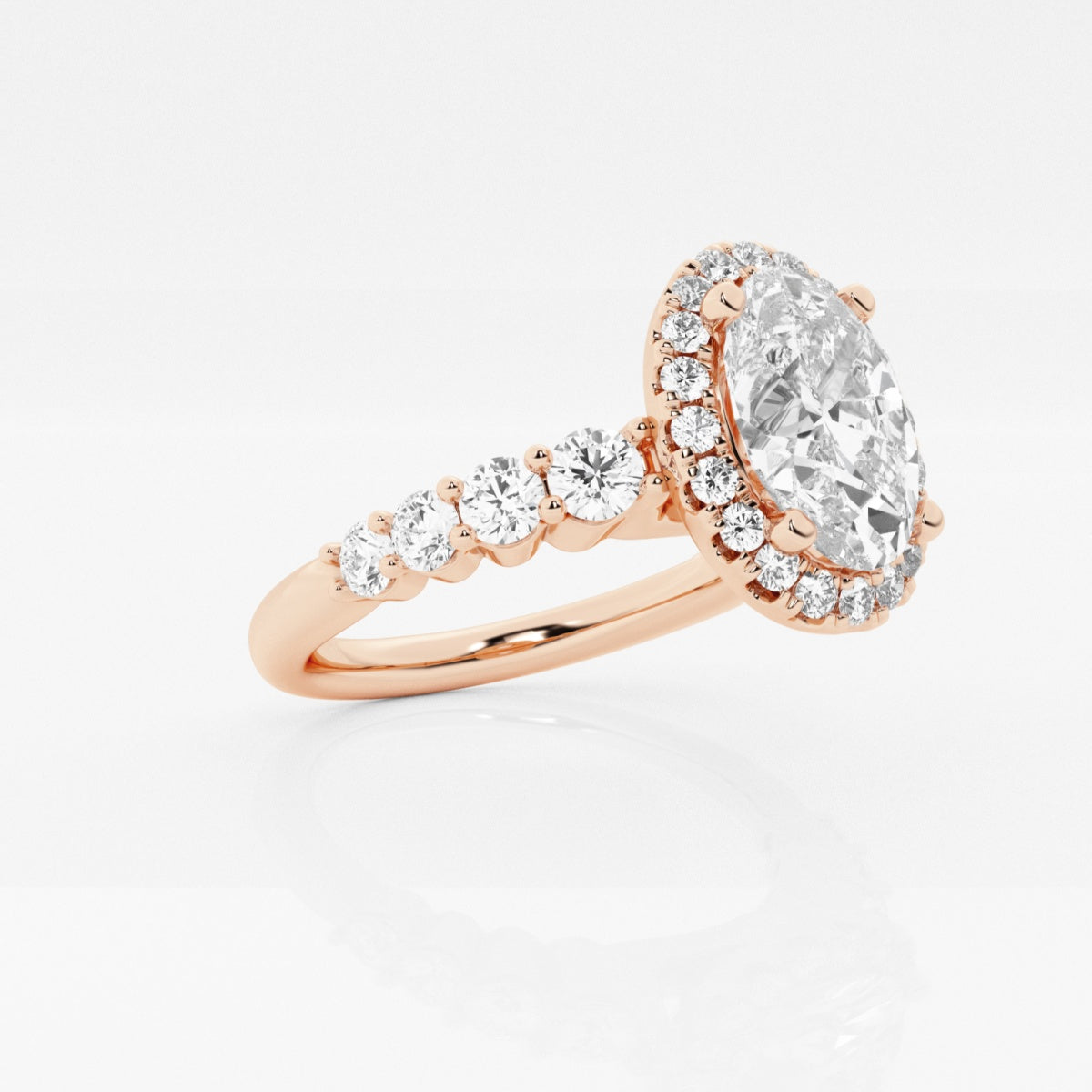 Madeline - Graduated Halo Design Engagement Ring