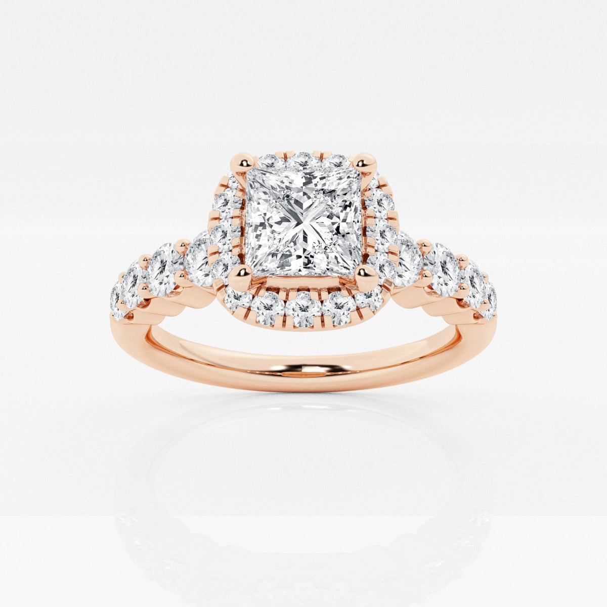 Madeline - Graduated Halo Design Engagement Ring