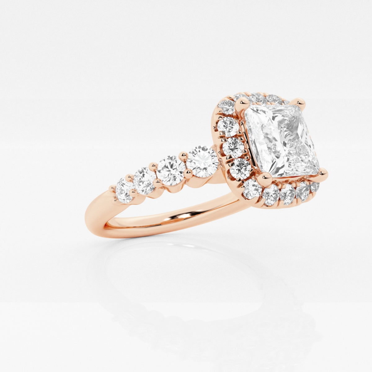 Madeline - Graduated Halo Design Engagement Ring