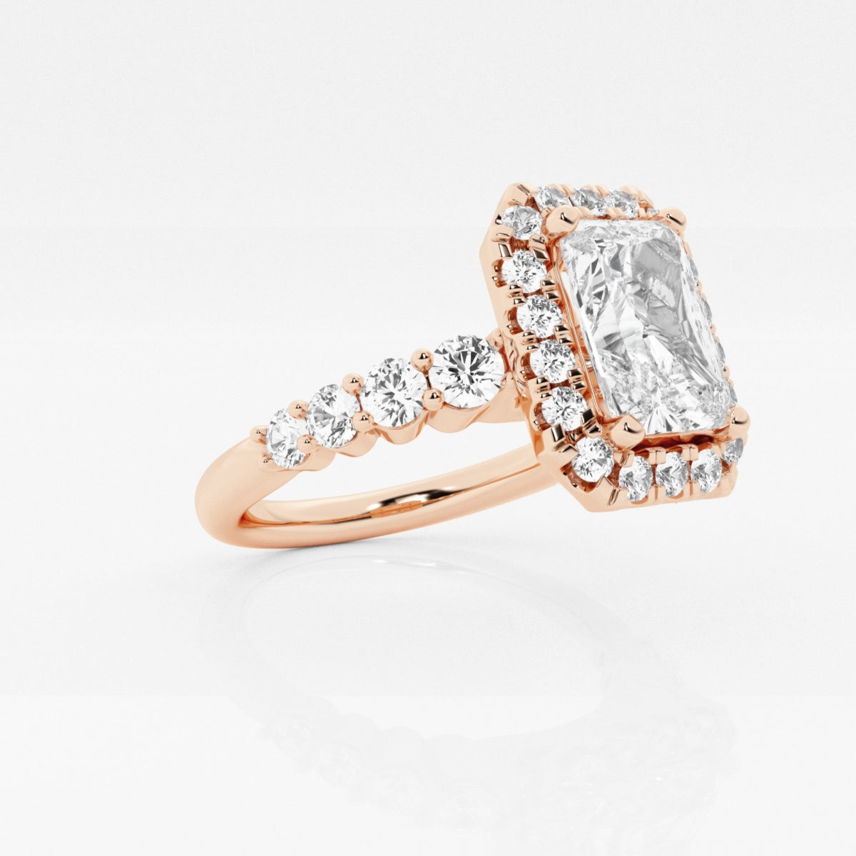 Madeline - Graduated Halo Design Engagement Ring