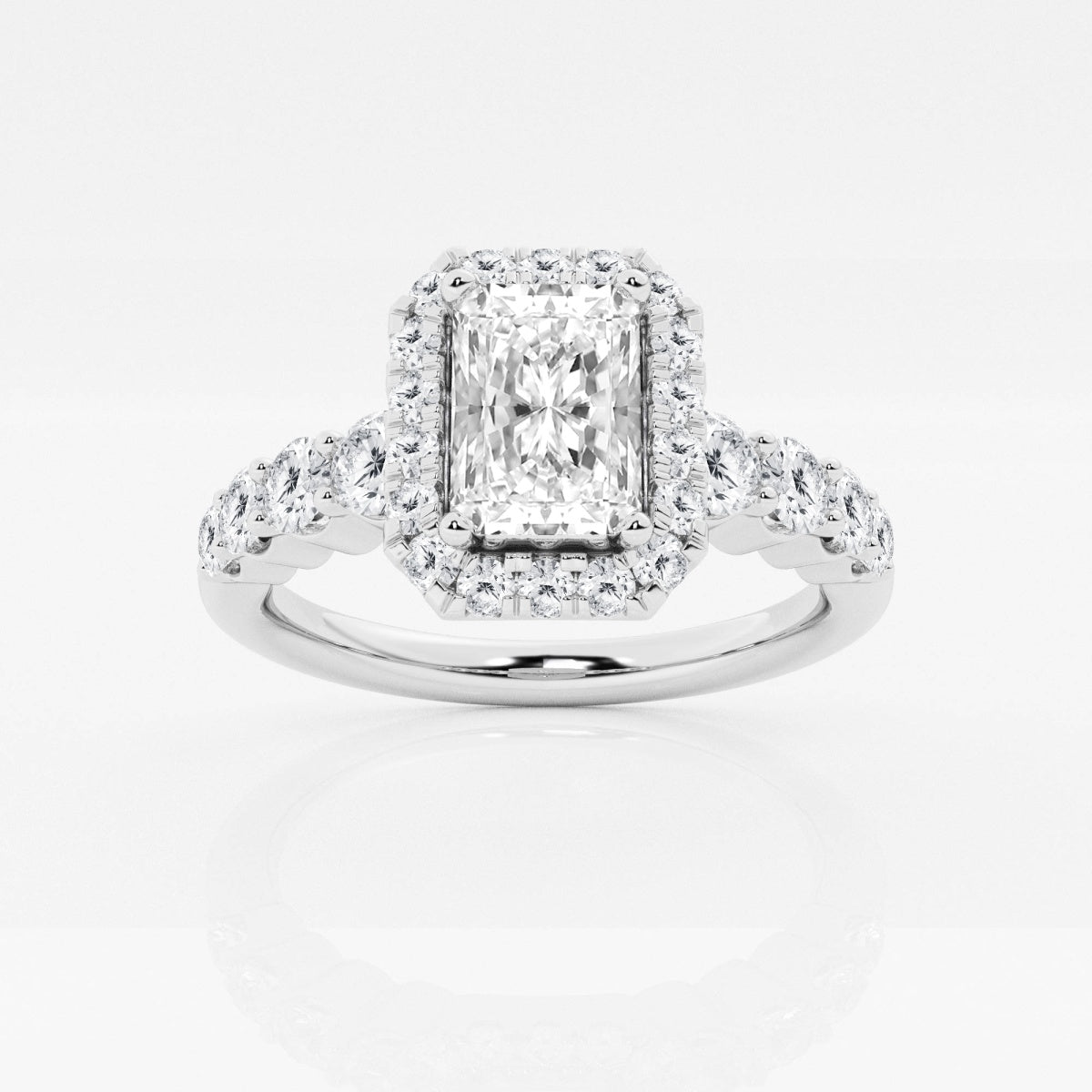 Madeline - Graduated Halo Design Engagement Ring