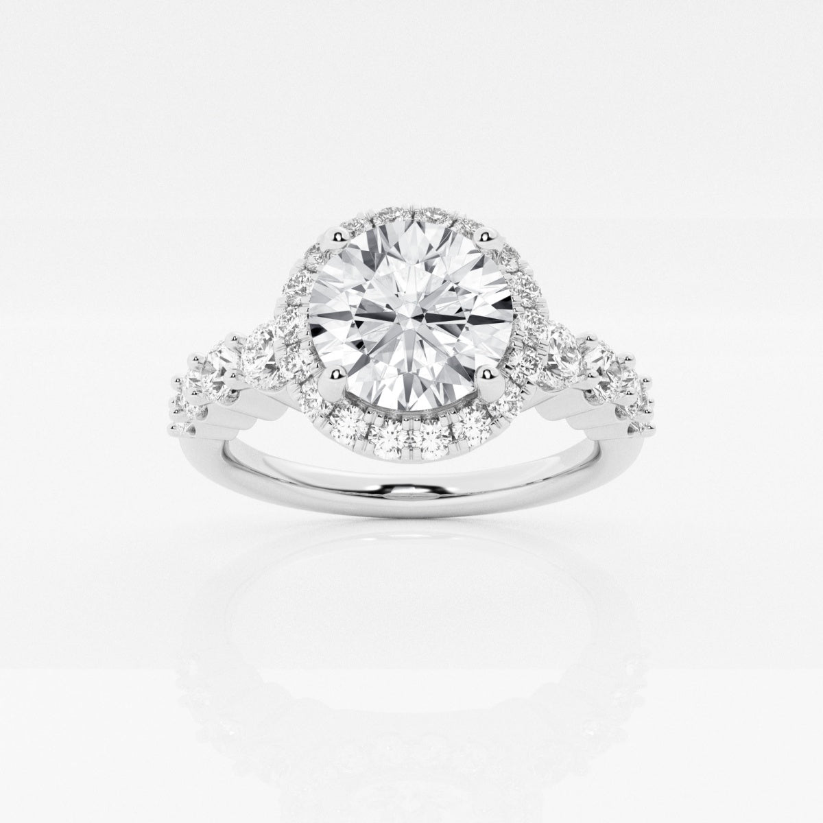 Madeline - Graduated Halo Design Engagement Ring