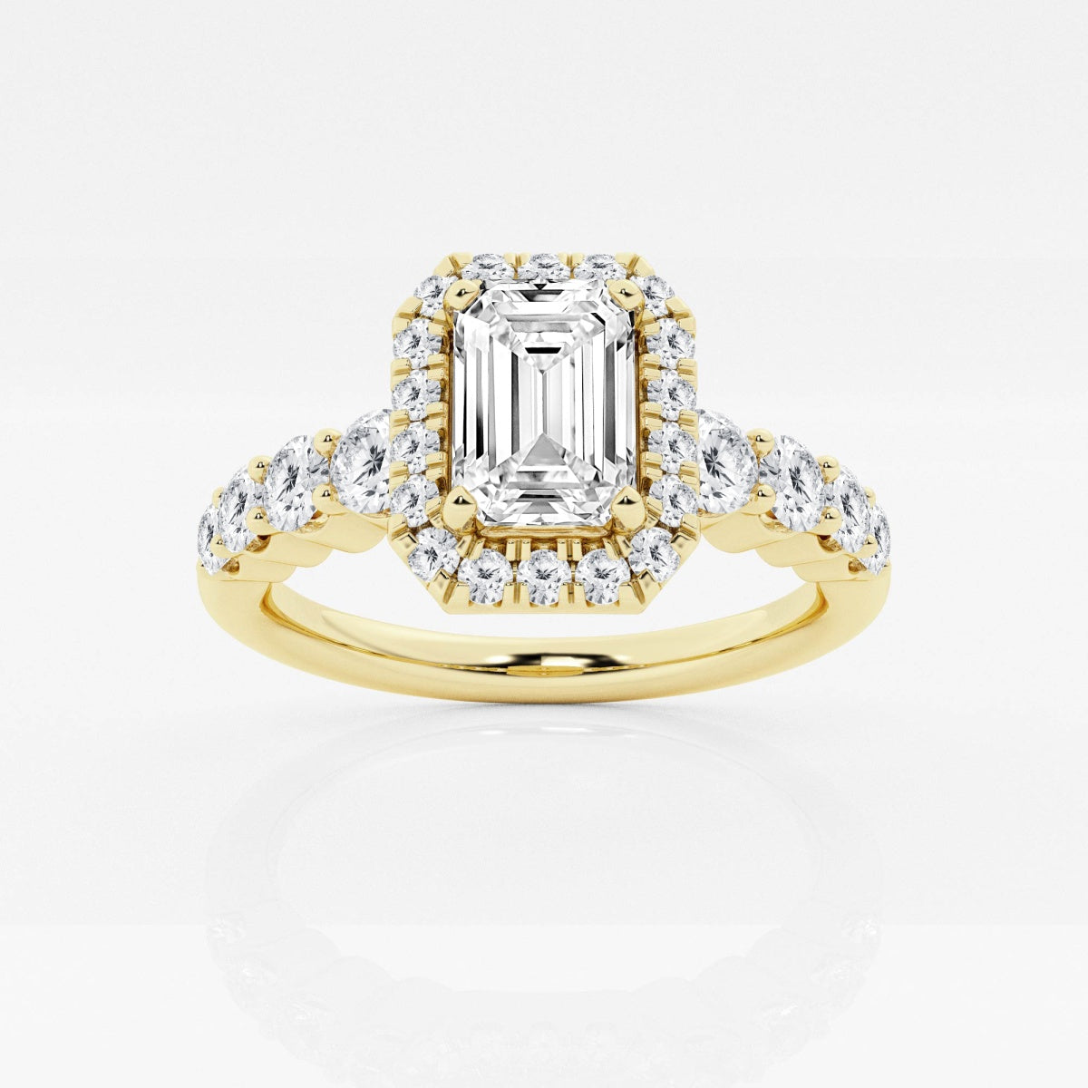 Madeline - Graduated Halo Design Engagement Ring