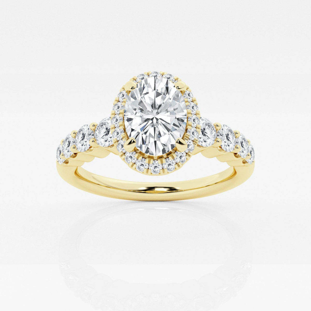 Madeline - Graduated Halo Design Engagement Ring