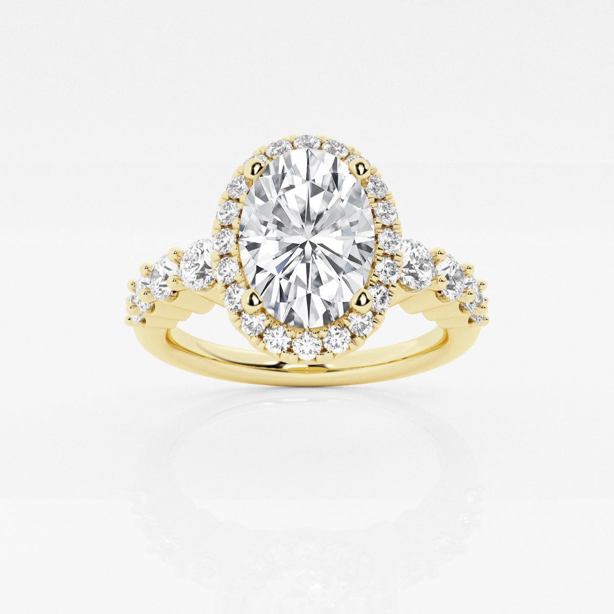 Madeline - Graduated Halo Design Engagement Ring