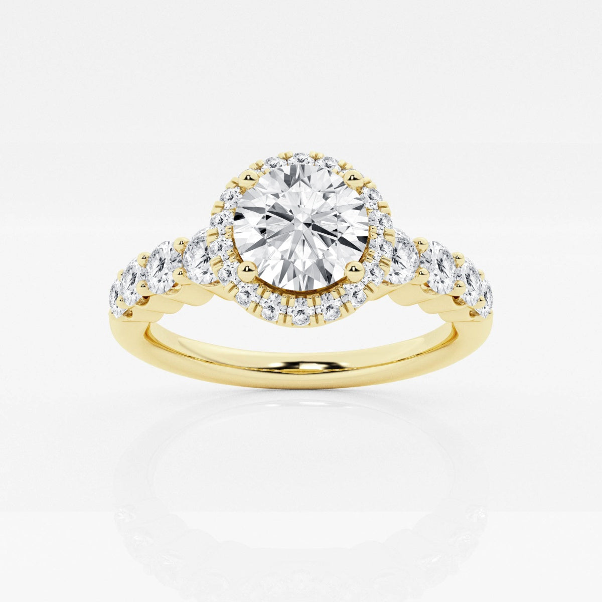 Madeline - Graduated Halo Design Engagement Ring