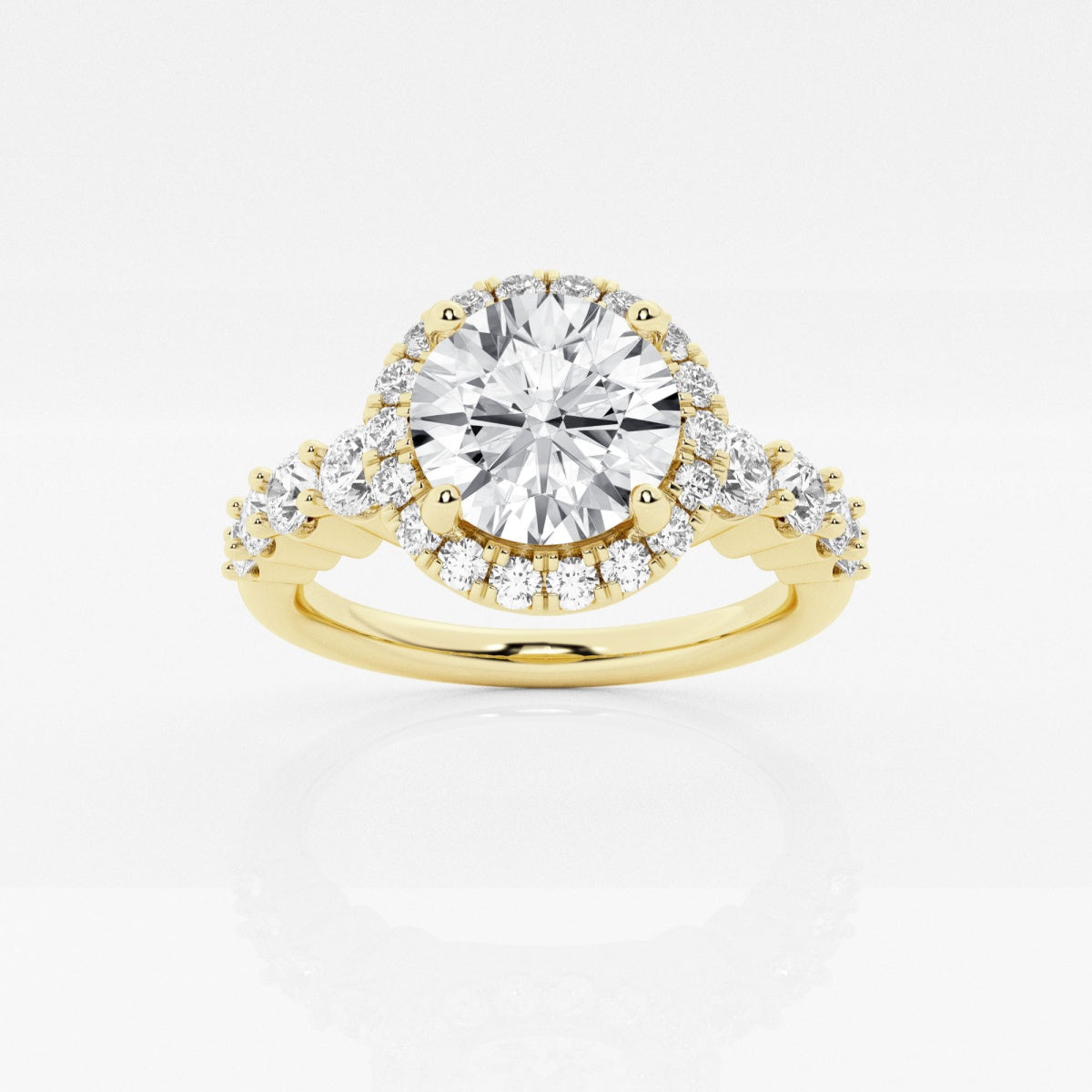 Madeline - Graduated Halo Design Engagement Ring