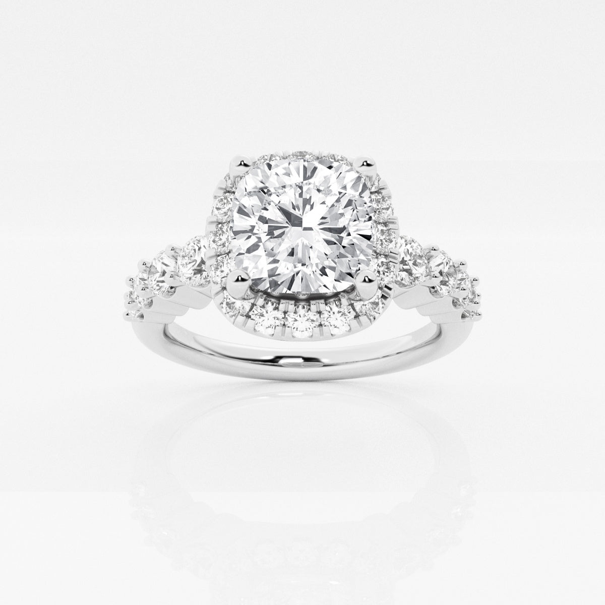 Madeline - Graduated Halo Design Engagement Ring