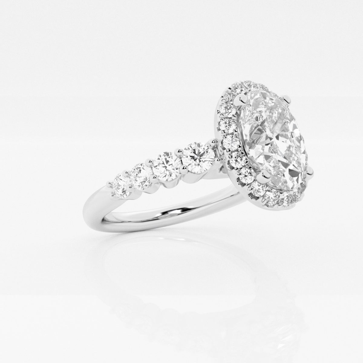 Madeline - Graduated Halo Design Engagement Ring