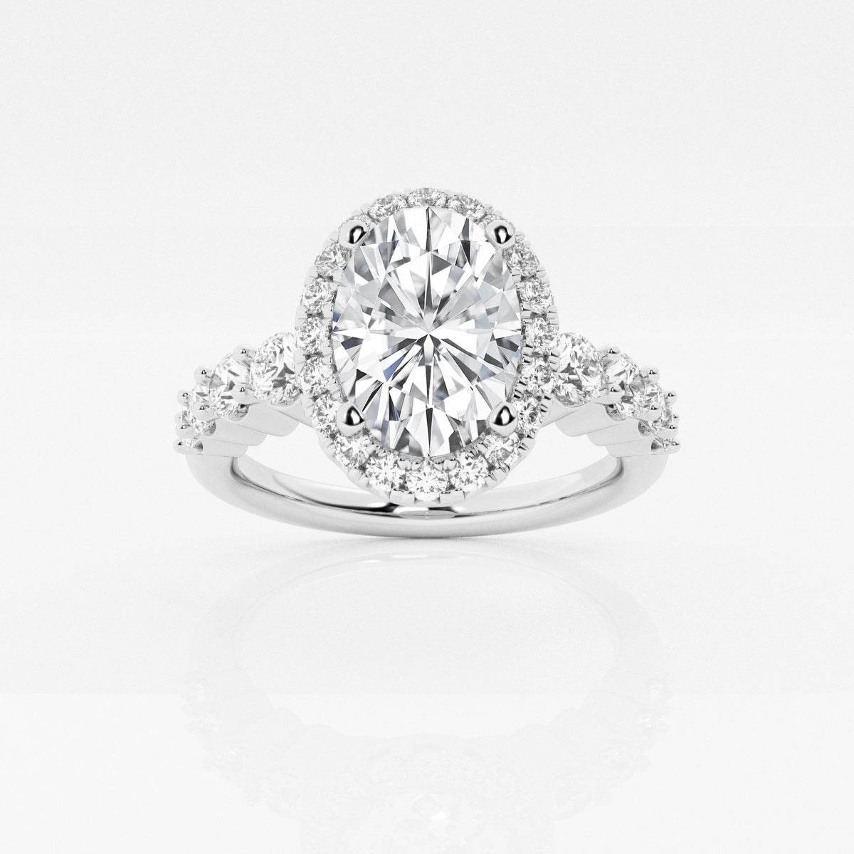 Madeline - Graduated Halo Design Engagement Ring