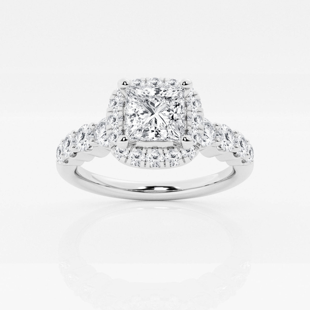 Madeline - Graduated Halo Design Engagement Ring