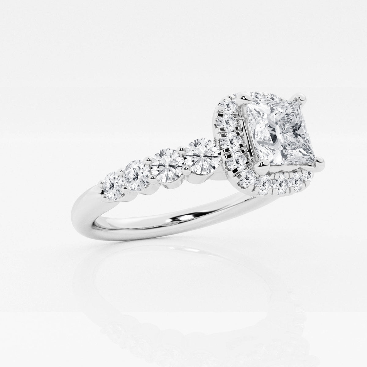 Madeline - Graduated Halo Design Engagement Ring