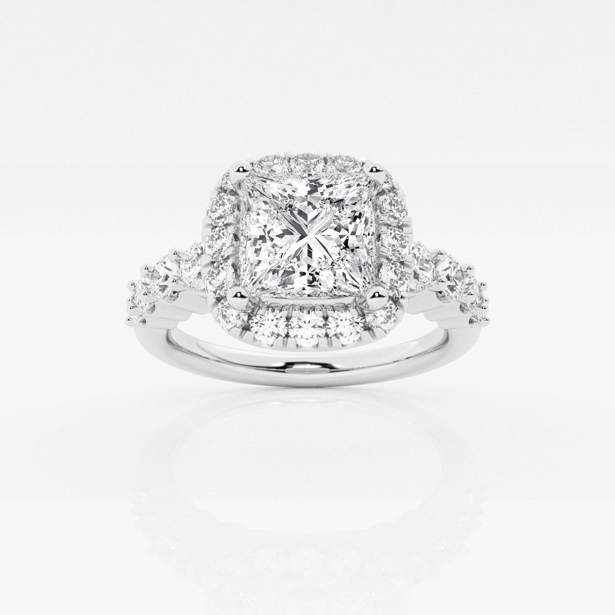 Madeline - Graduated Halo Design Engagement Ring