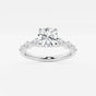 Mila - Floating Side Stones Engagement Ring