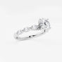 Mila - Floating Side Stones Engagement Ring