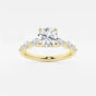 Mila - Floating Side Stones Engagement Ring