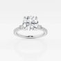 Naomi - Double Baguette Side Stones Engagement Ring