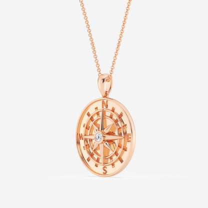 Noah - Symbolic Compass Pendant Necklaces