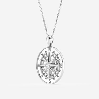 Noah - Symbolic Compass Pendant Necklaces