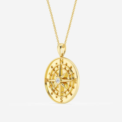 Noah - Symbolic Compass Pendant Necklaces