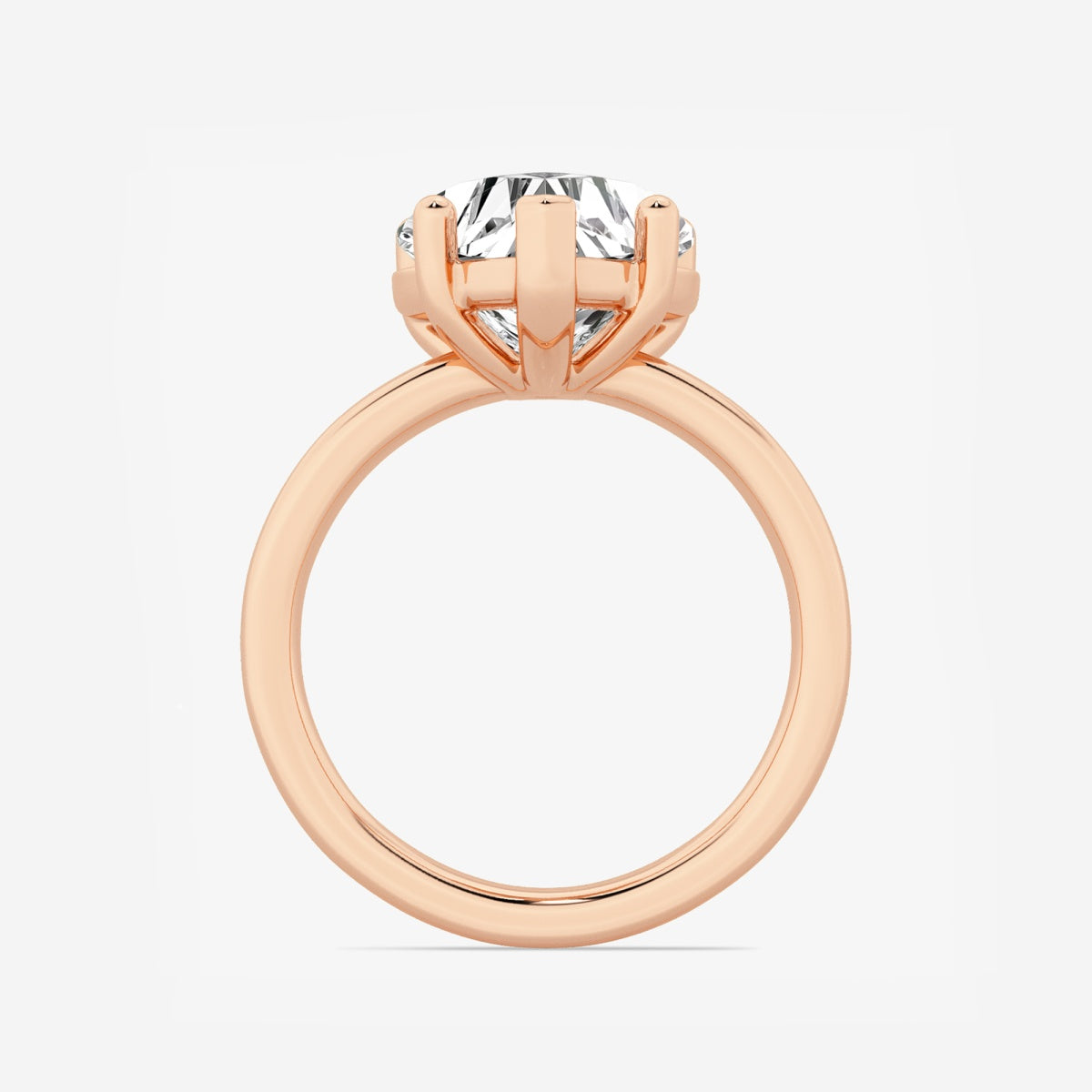 Nora - Low Setting Solitaire Engagement Ring