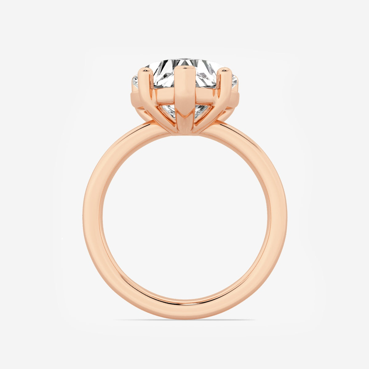 Nora - Low Setting Solitaire Engagement Ring