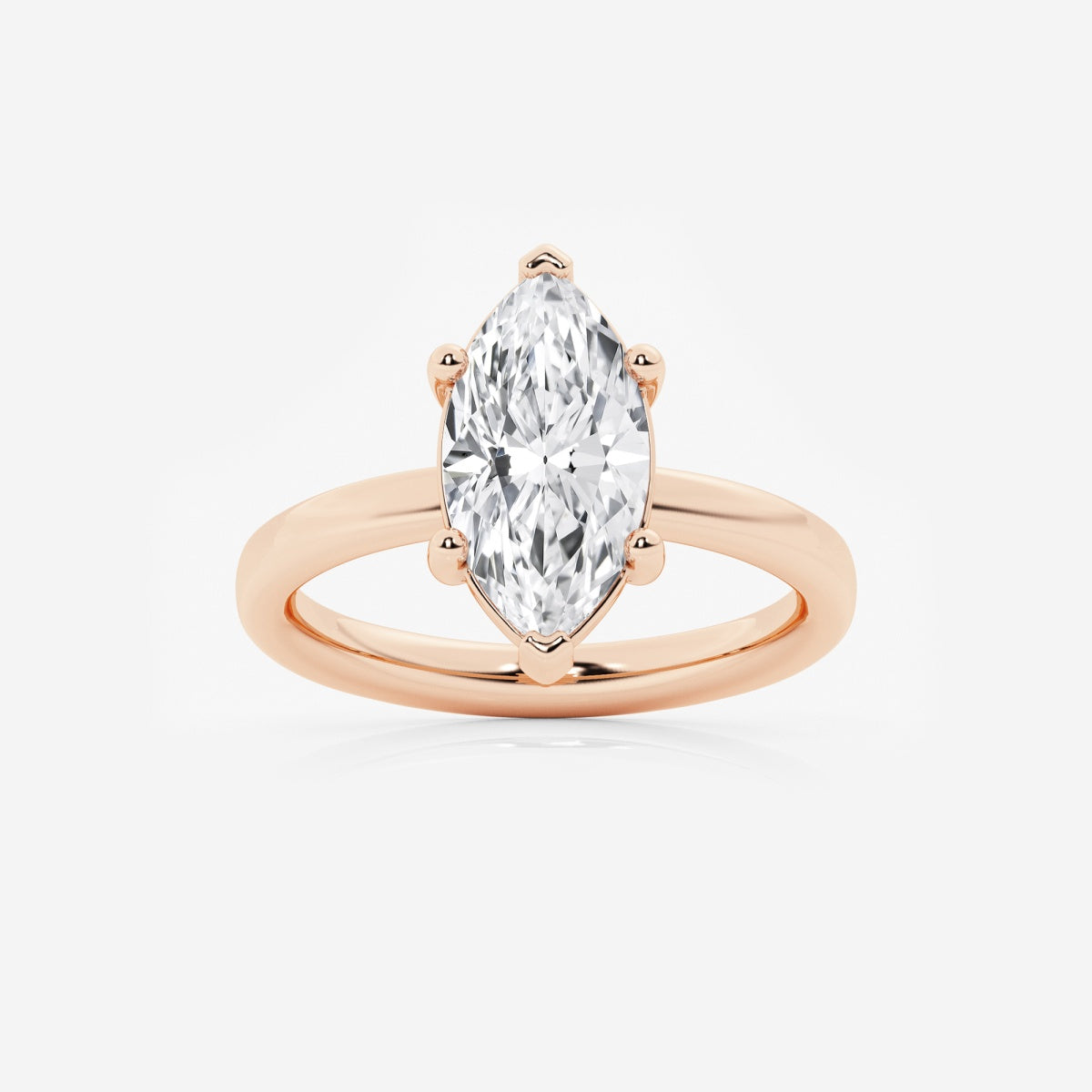 Nora - Low Setting Solitaire Engagement Ring