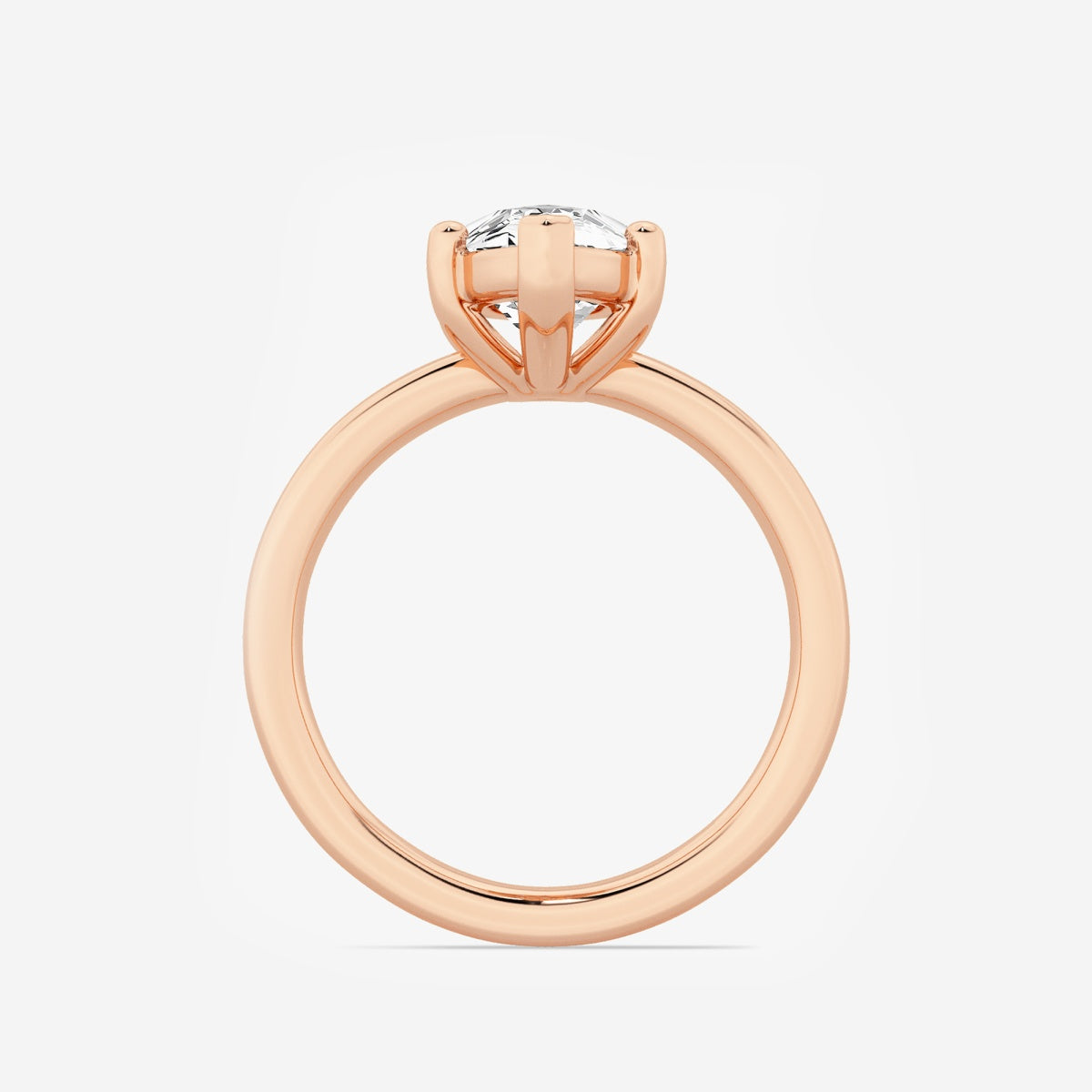 Nora - Low Setting Solitaire Engagement Ring