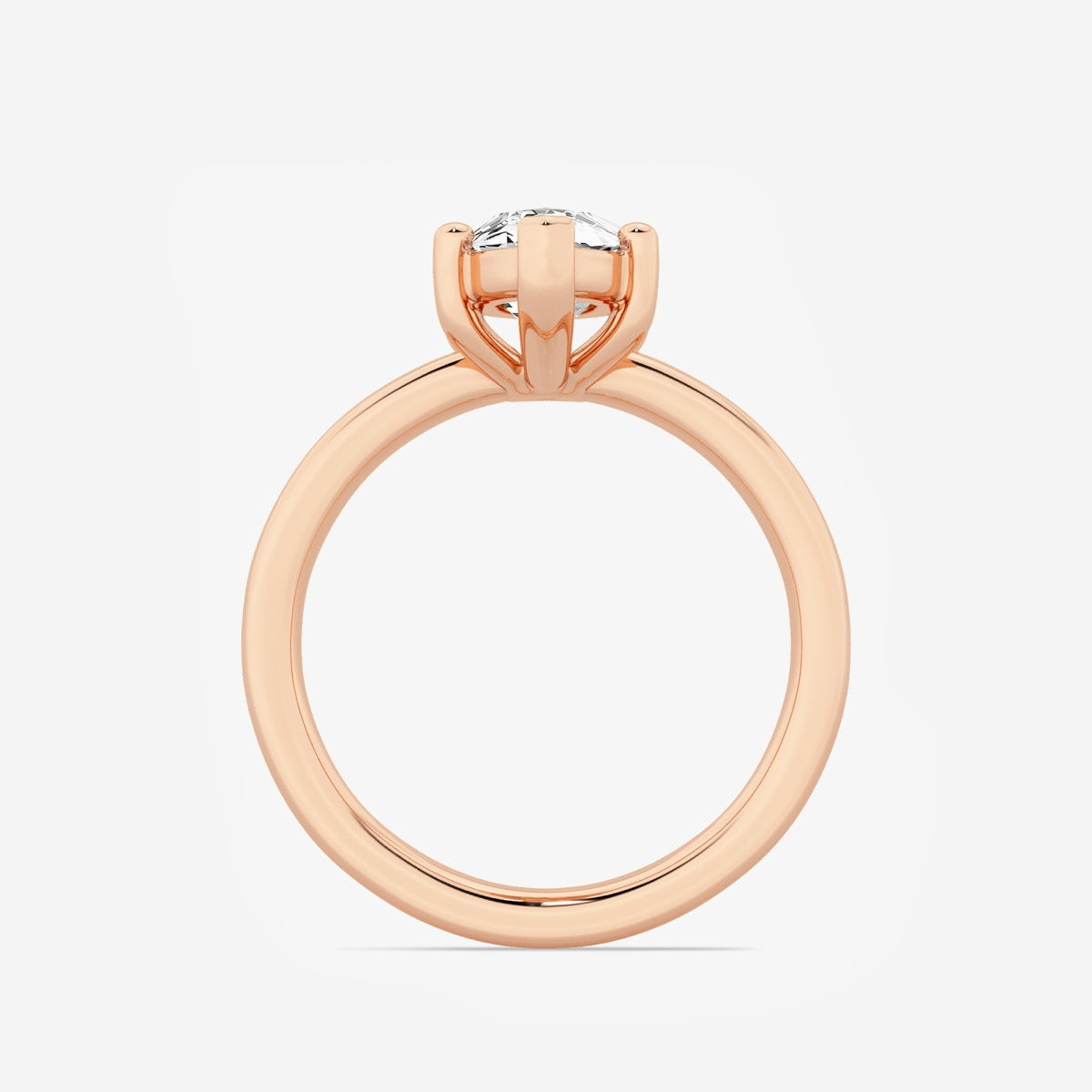 Nora - Low Setting Solitaire Engagement Ring