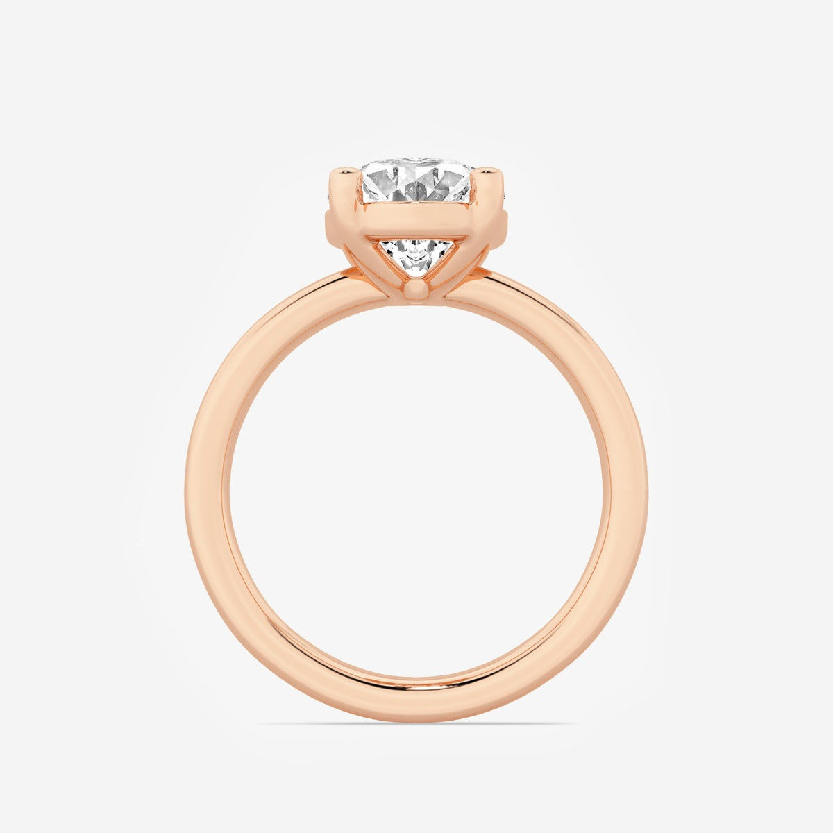 Nora - Low Setting Solitaire Engagement Ring