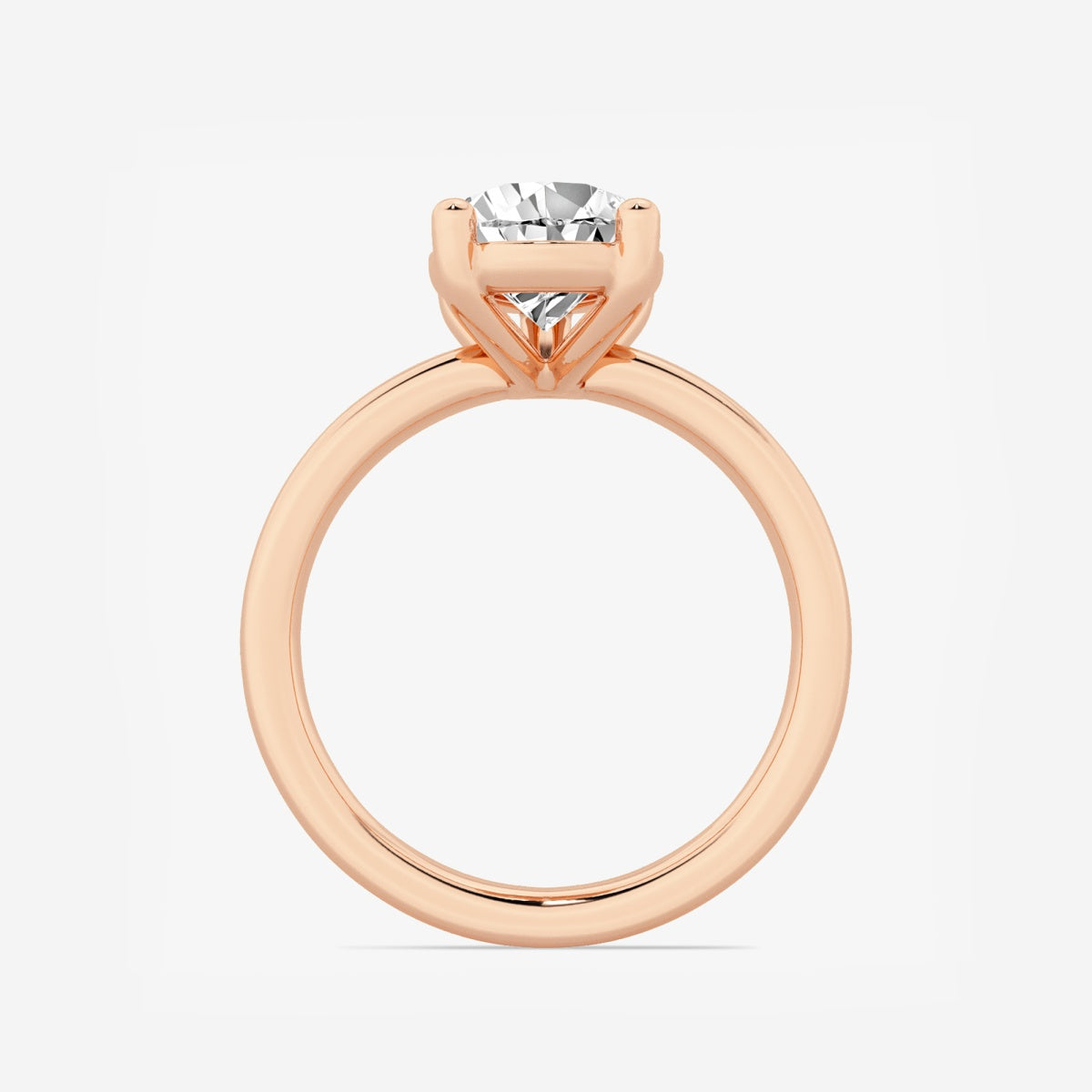 Nora - Low Setting Solitaire Engagement Ring