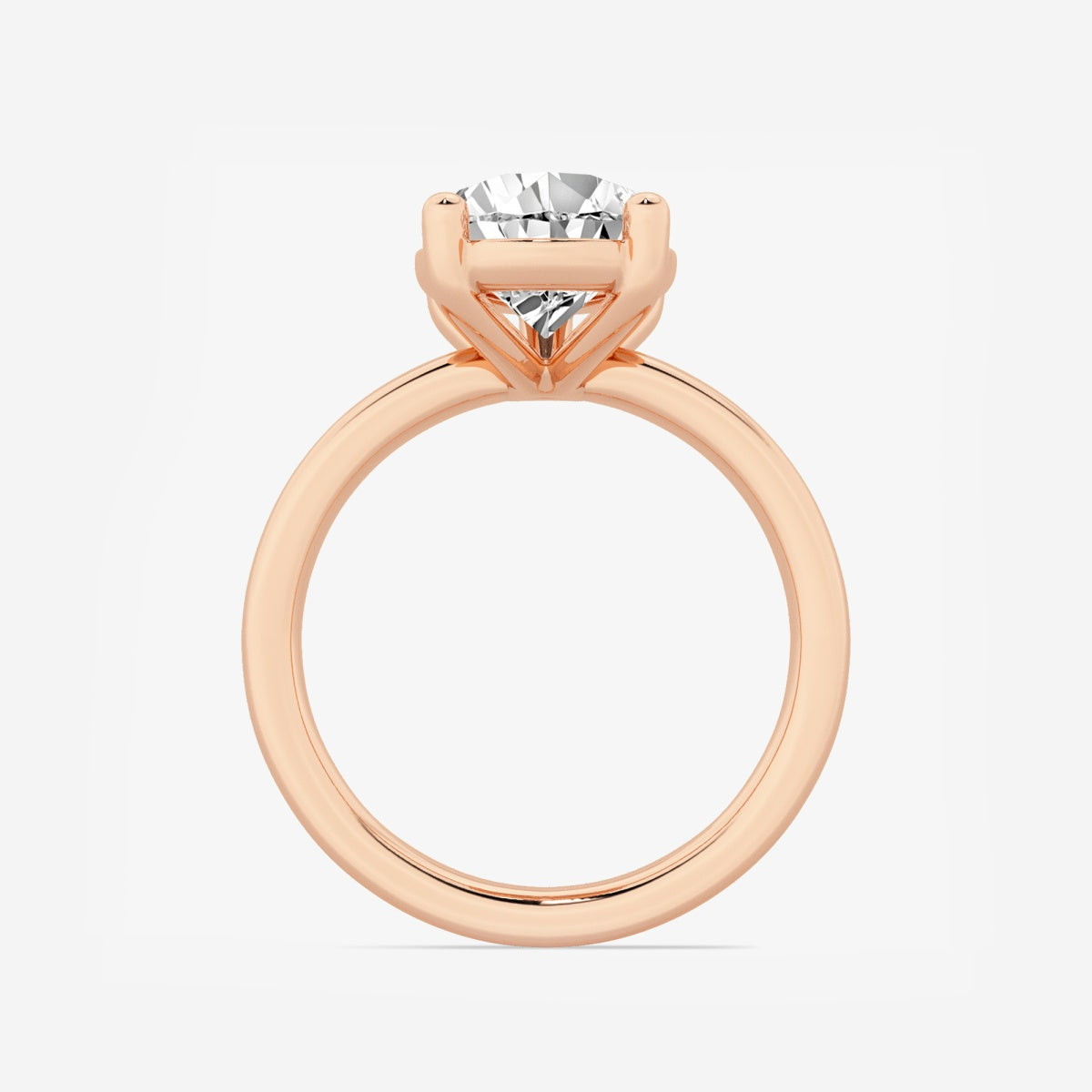 Nora - Low Setting Solitaire Engagement Ring