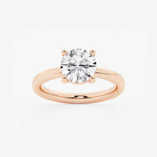 Nora - Low Setting Solitaire Engagement Ring