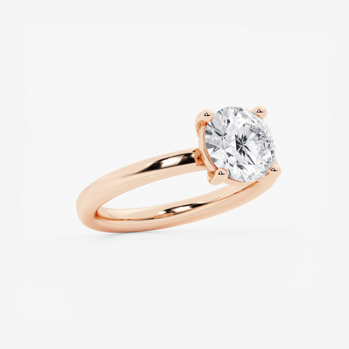 Nora - Low Setting Solitaire Engagement Ring