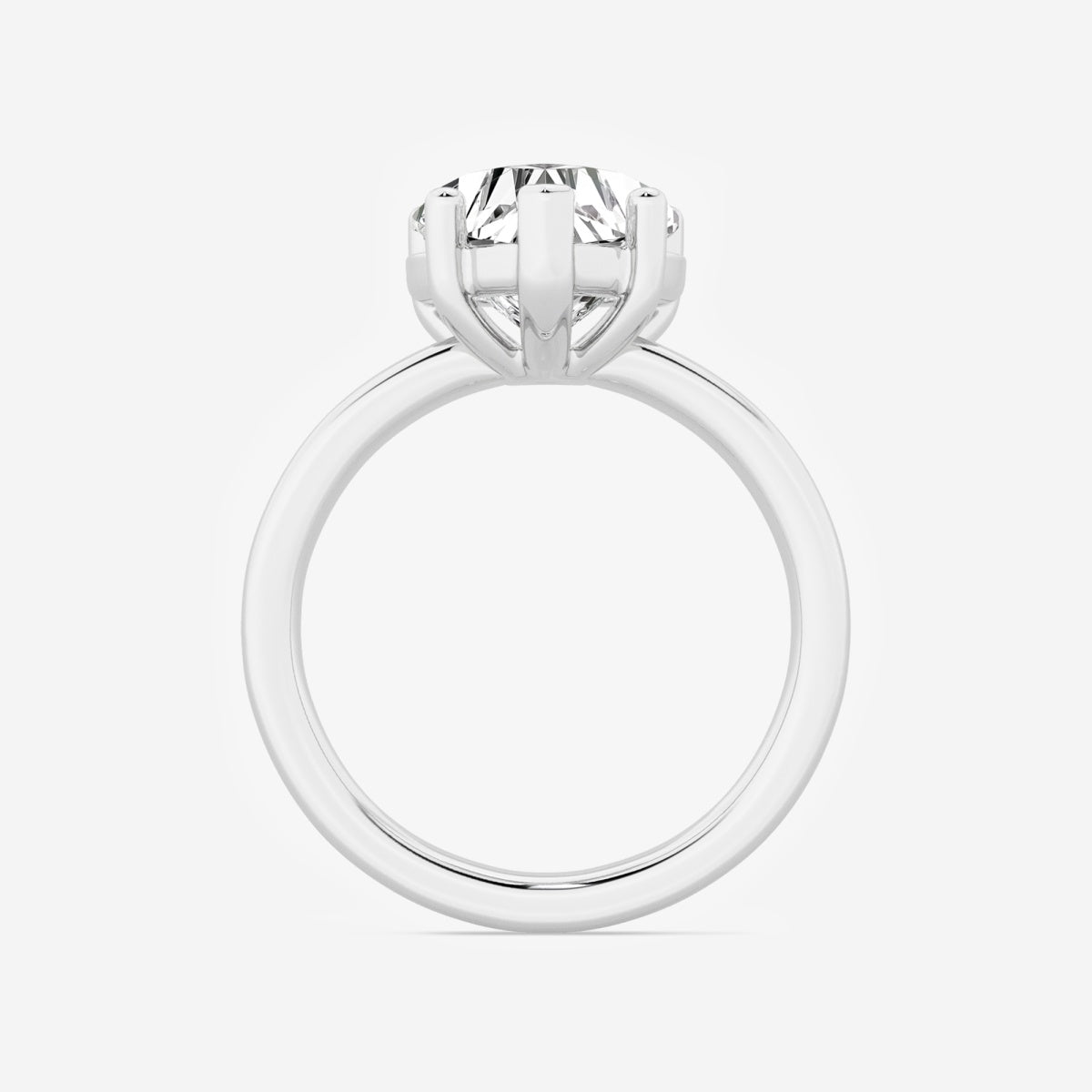 Nora - Low Setting Solitaire Engagement Ring