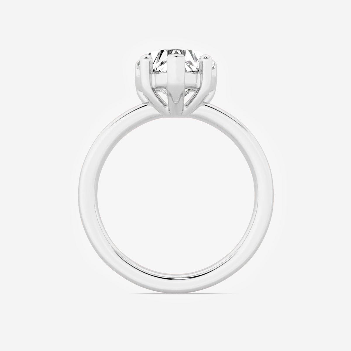 Nora - Low Setting Solitaire Engagement Ring