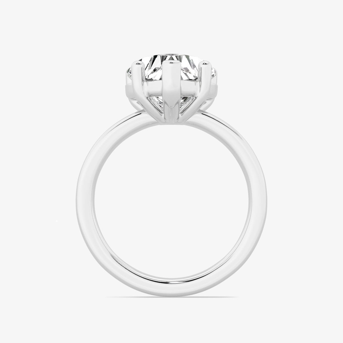 Nora - Low Setting Solitaire Engagement Ring