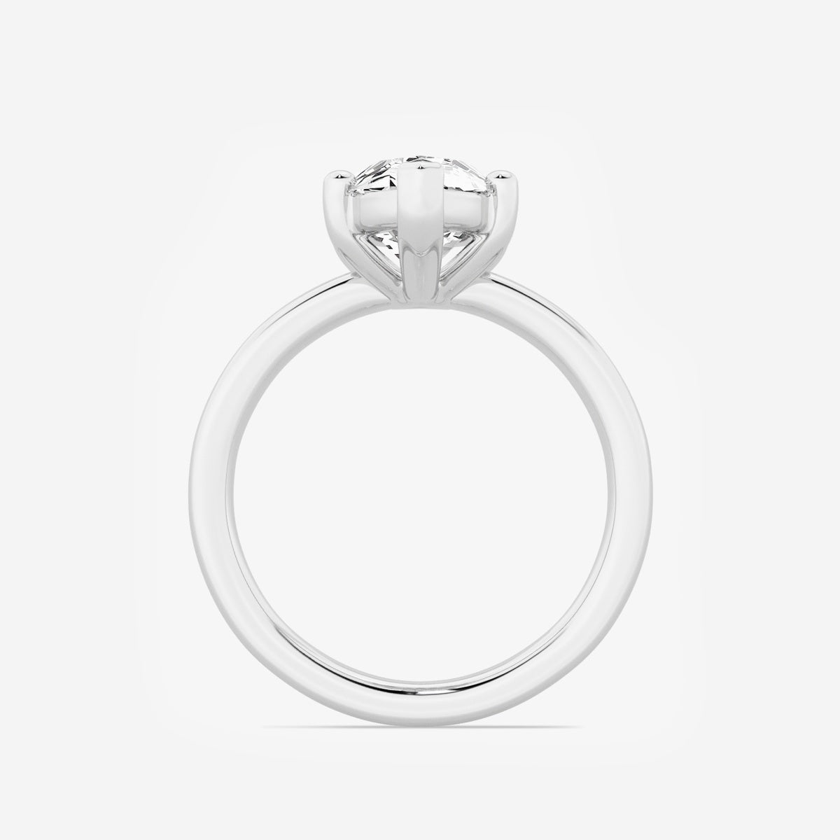 Nora - Low Setting Solitaire Engagement Ring