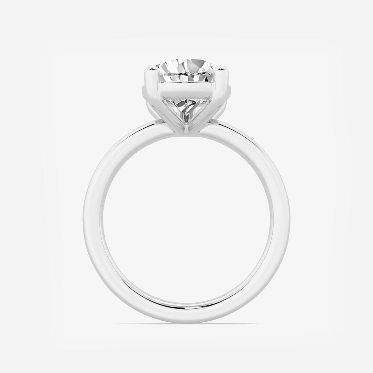 Nora - Low Setting Solitaire Engagement Ring