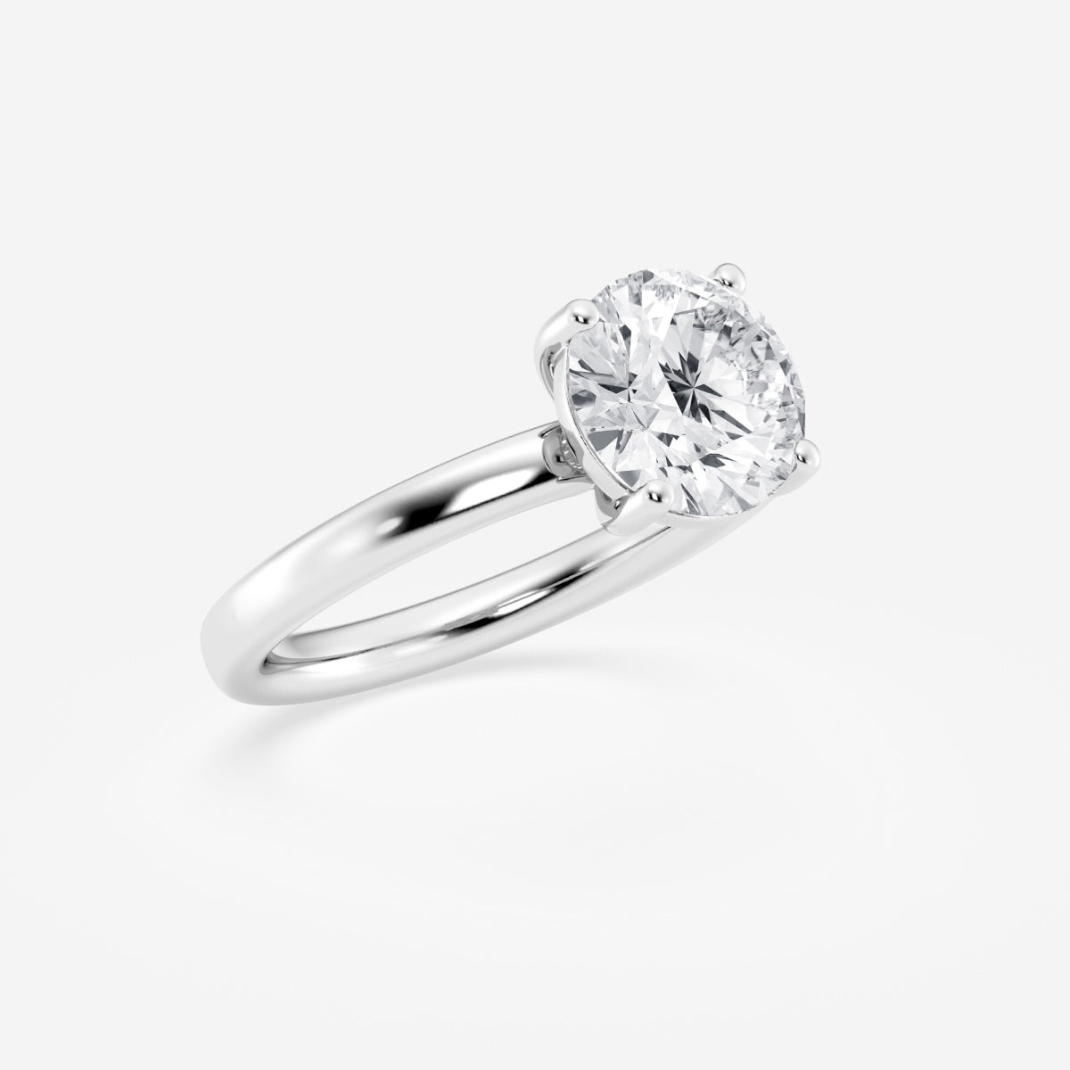 Nora - Low Setting Solitaire Engagement Ring