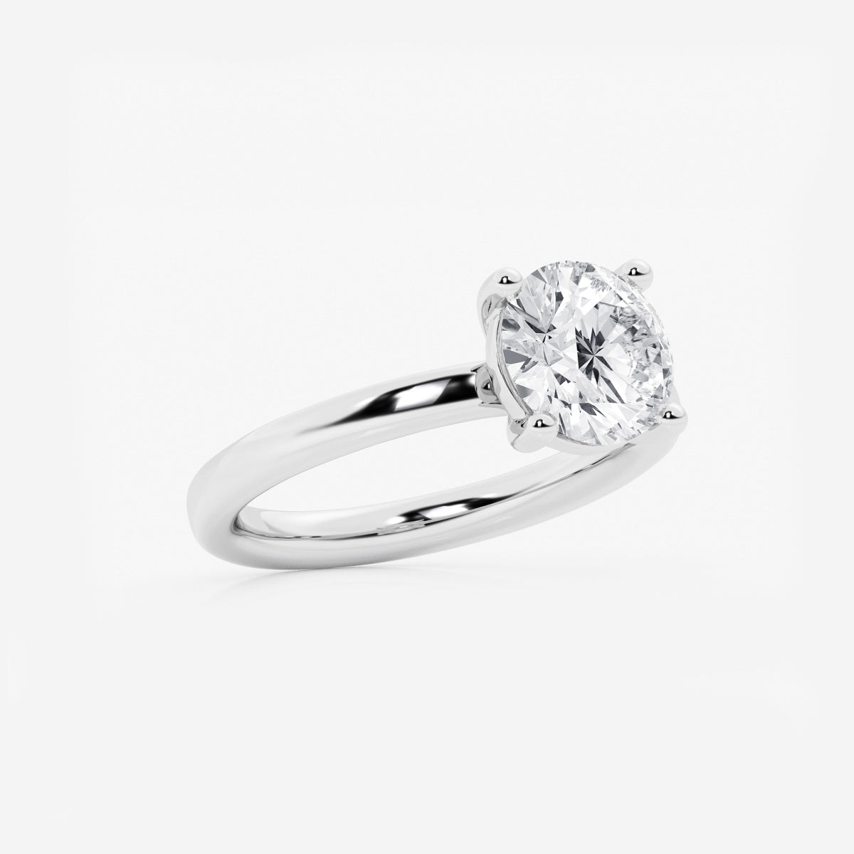 Nora - Low Setting Solitaire Engagement Ring