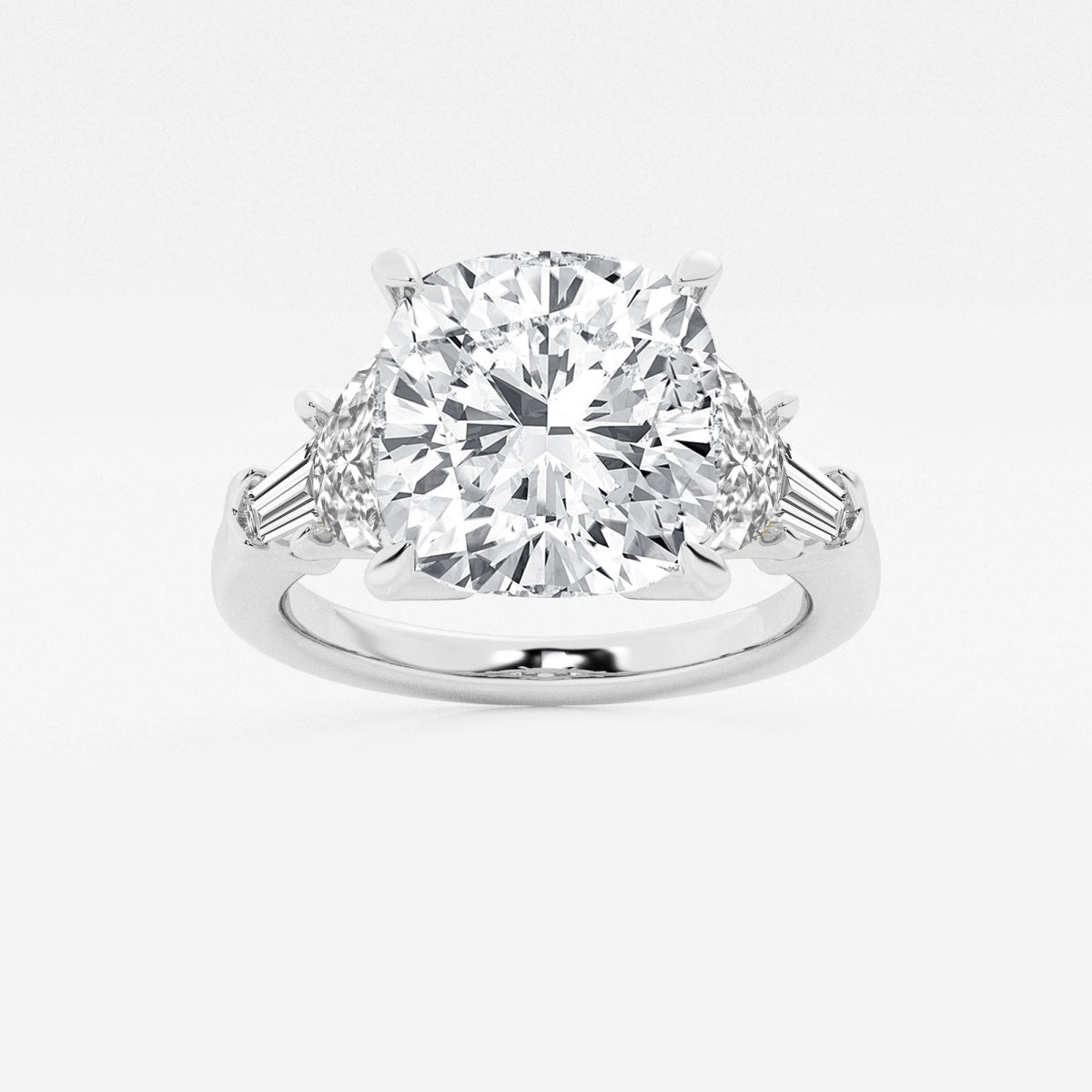 Rosalie - Delicate Side Accents Engagement Ring