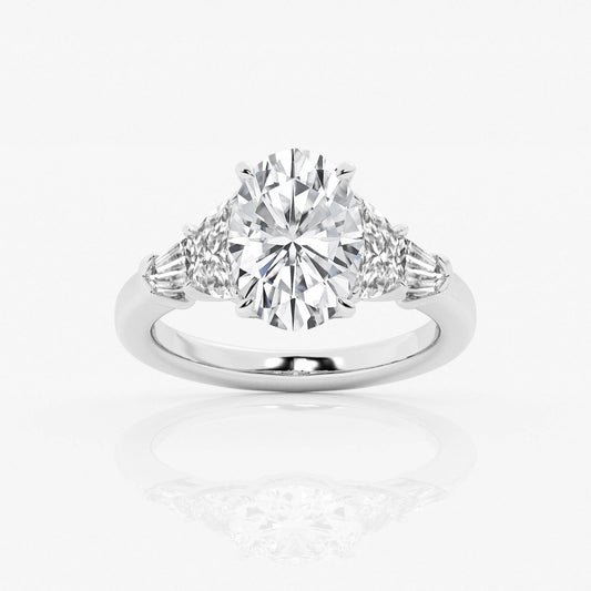 Rosalie - Delicate Side Accents Engagement Ring