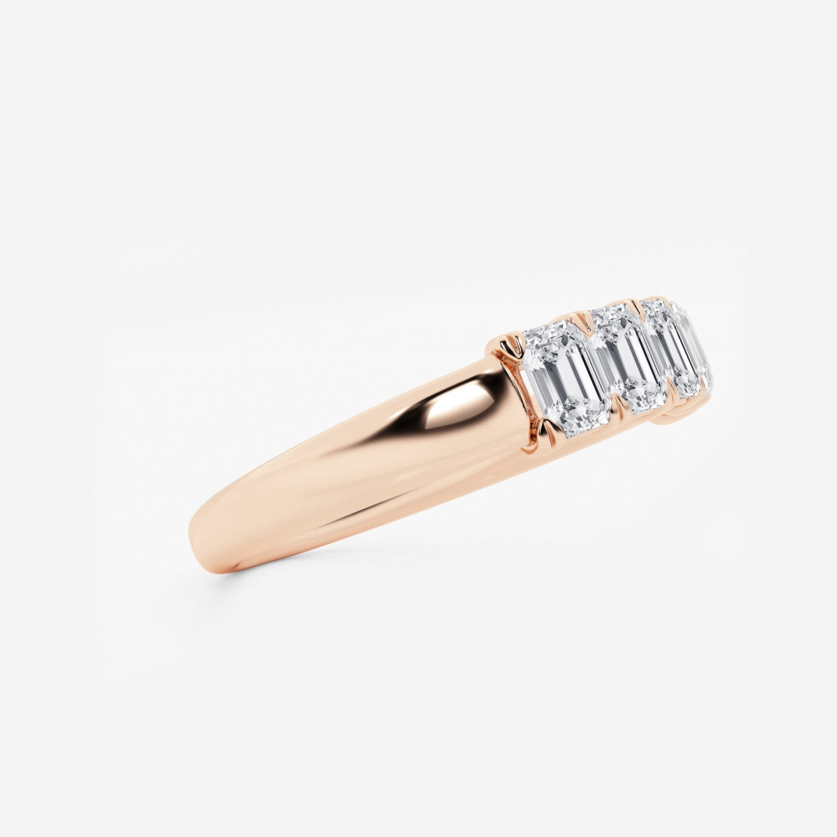 Rosalie - Graceful Five Stone Wedding Ring