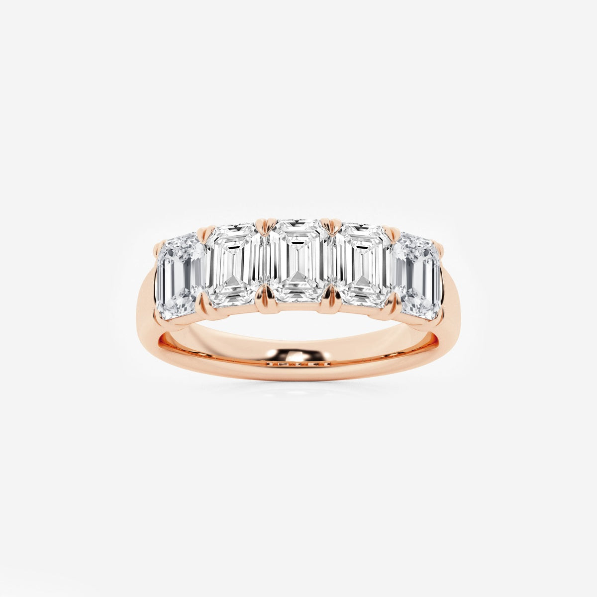 Rosalie - Graceful Five Stone Wedding Ring